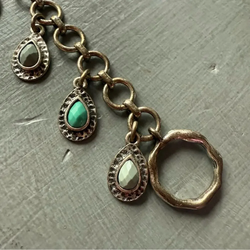 Lucky Brand Silver Tone Toggle Bracelet - Picture 4 of 5